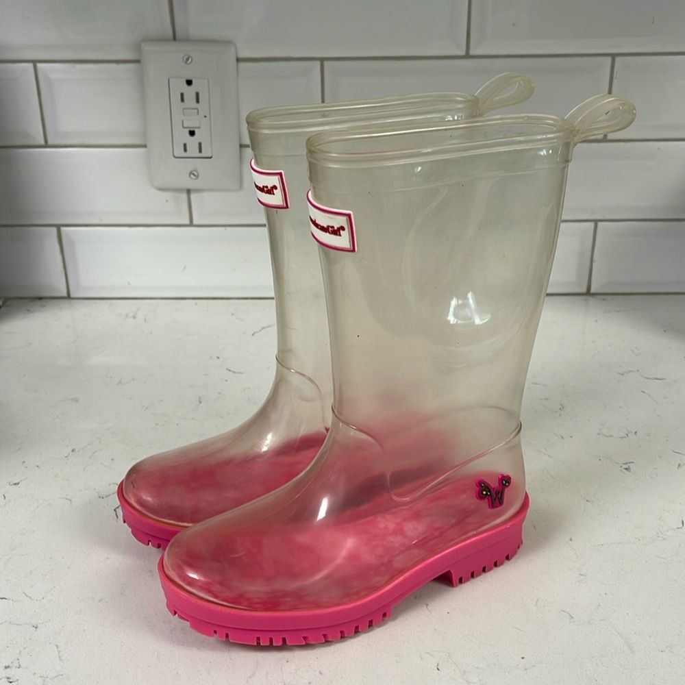 American Girl WellieWishers Peek-a-Boo Wellies for Girls Size 12/13